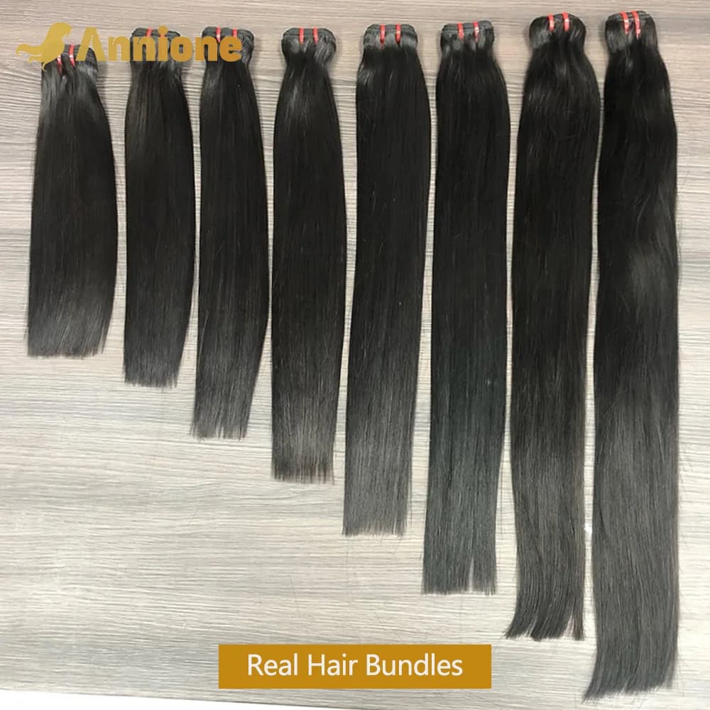 Lots de Cheveux Naturels 100% Humains 15A Double Drawn Cheveux Vietnamiens Bruts Lisses Non Traités 