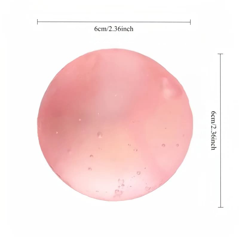 Jouets spongieux en maltose rose Mochi, jouet sensoriel Anti-Stress, doux, simulé, Transparent, joue