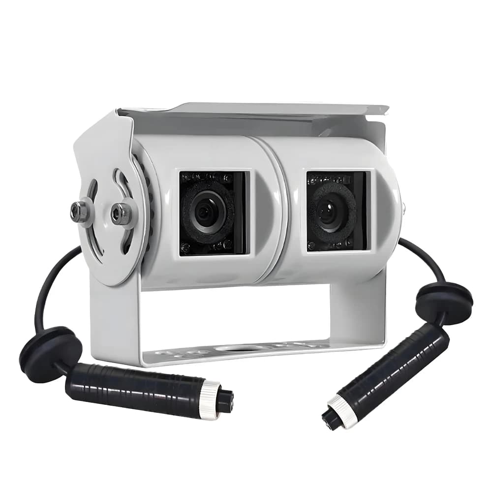 Caméra de recul CCD à double objectif, caméra de recul pour camping-car, caméra de recul RV, objecti