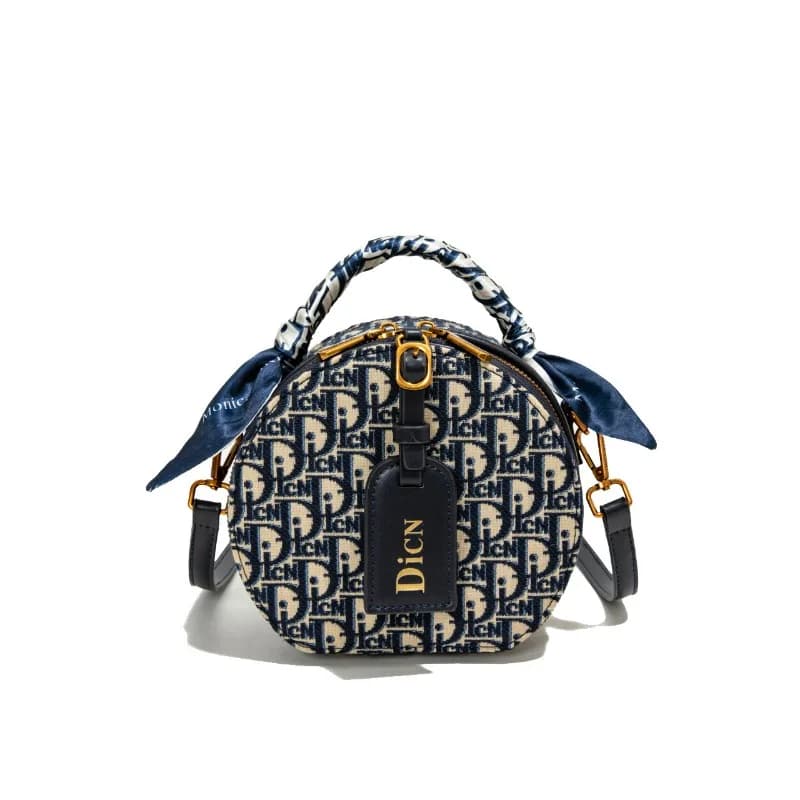 Sac à bandoulière jacquard brodé avec lettres, en soie, nouvelle collection 2025, tendance, petit sa