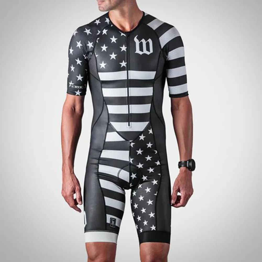 Combinaison de cyclisme classique à manches courtes pour hommes, combinaison de course d'équipe prof