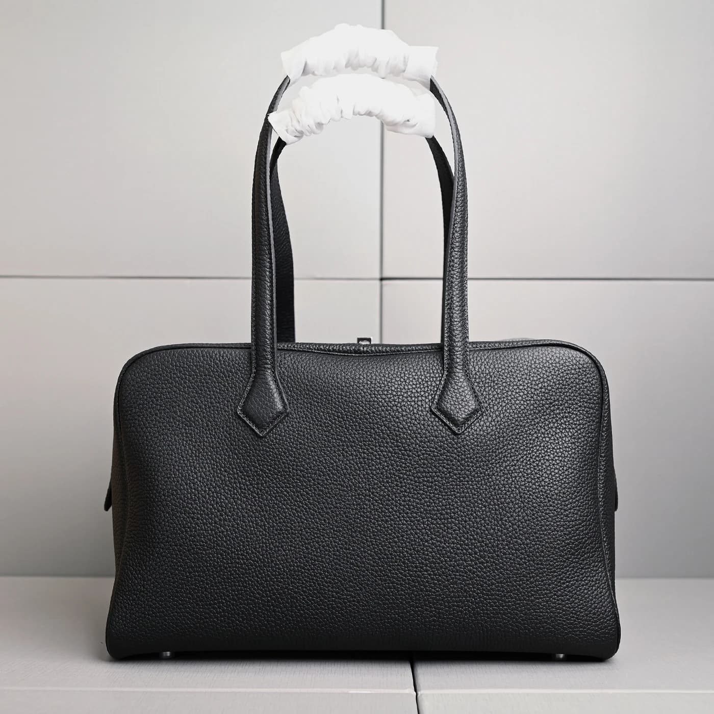 Nouveau Sac à Main en Cuir Véritable 35 cm Grande Capacité en Cuir de Vachette Pleine Fleur pour Fem