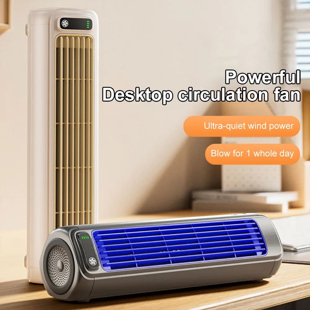 Ventilateur de climatiseur Portable 2000/1200mAh, ventilateur de bureau silencieux, tour, ventilateu