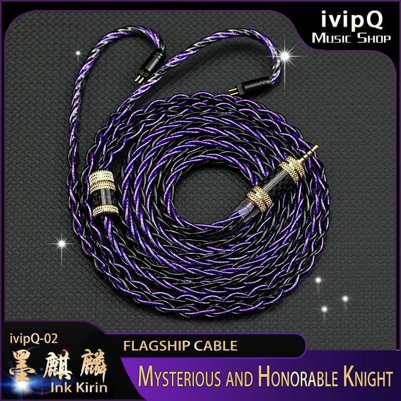 Câble de mise à niveau pour écouteurs HiFi IEM, modèle phare ivipQ-02, conducteur multi-éléments ave