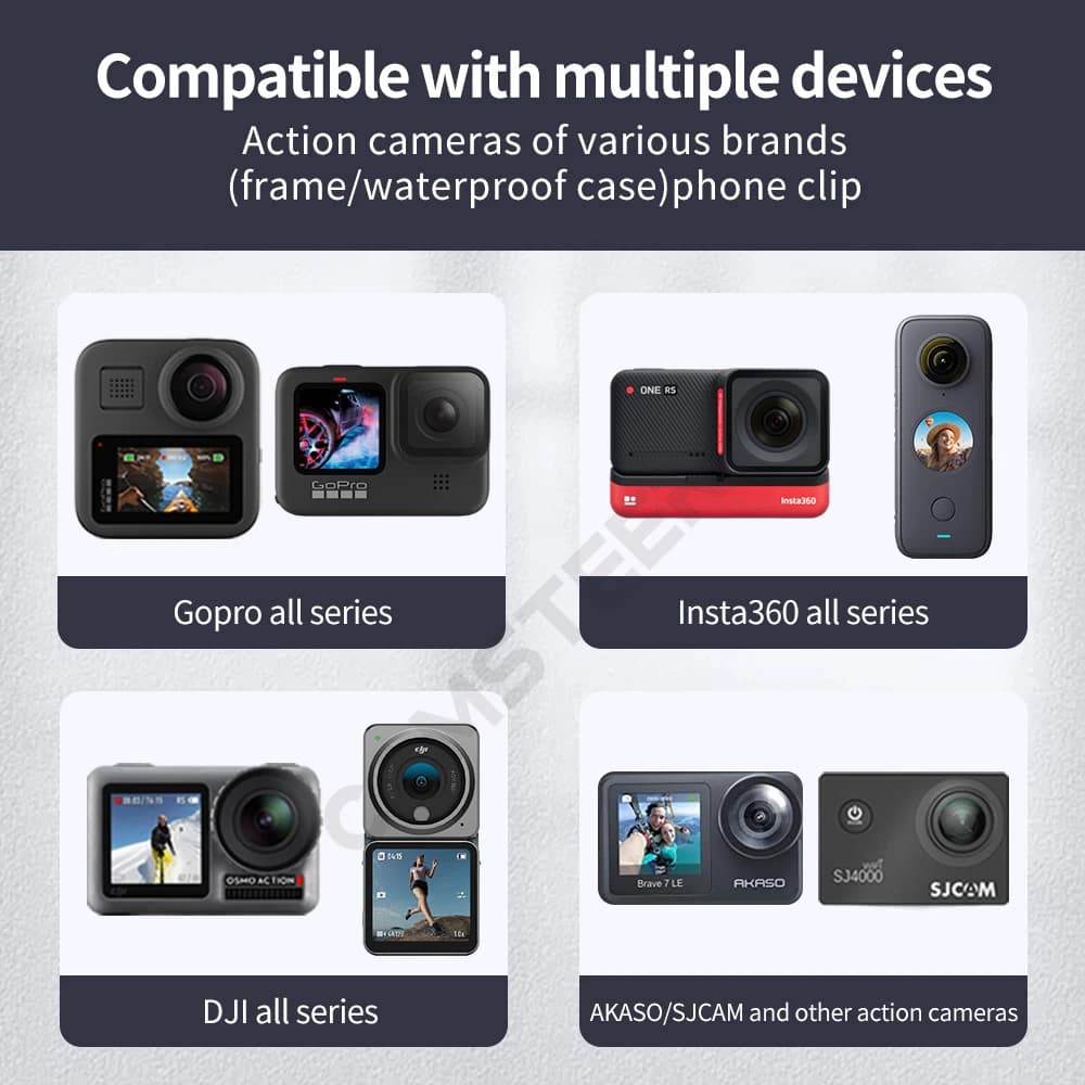 Support de mentonnière personnalisé en aluminium pour casque AGV K6, compatible avec les caméras GoP