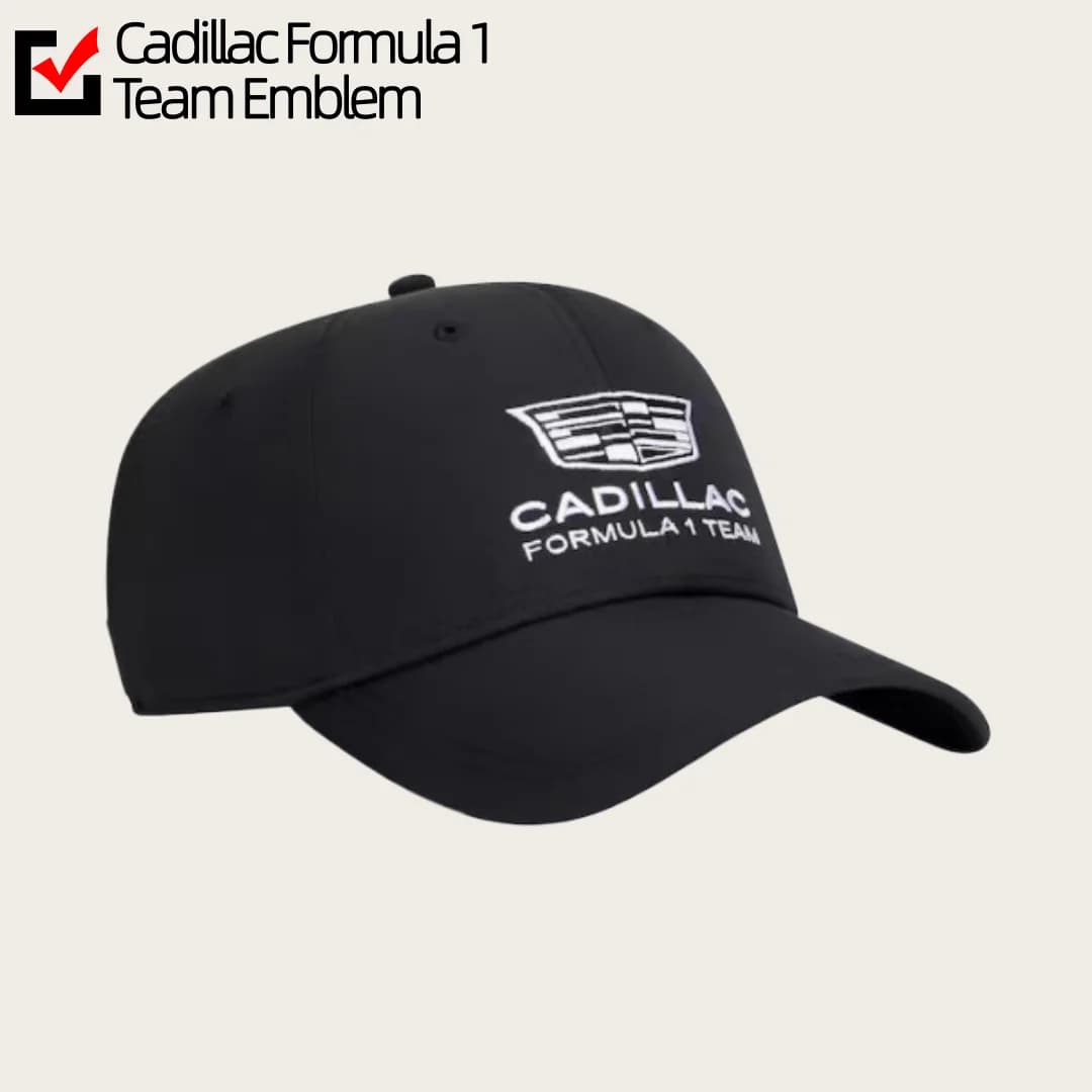 Casquette de baseball brodée de l'équipe Cadillac F1 de Formule 1, casquette de fan, casquette de sp