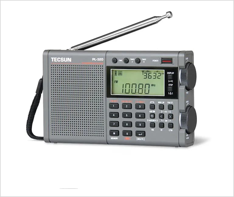 TECSUN-Récepteur radio DSP pleine bande PL320 FM, AM, SW, WM, radio FM, radio stéréo portable, écran
