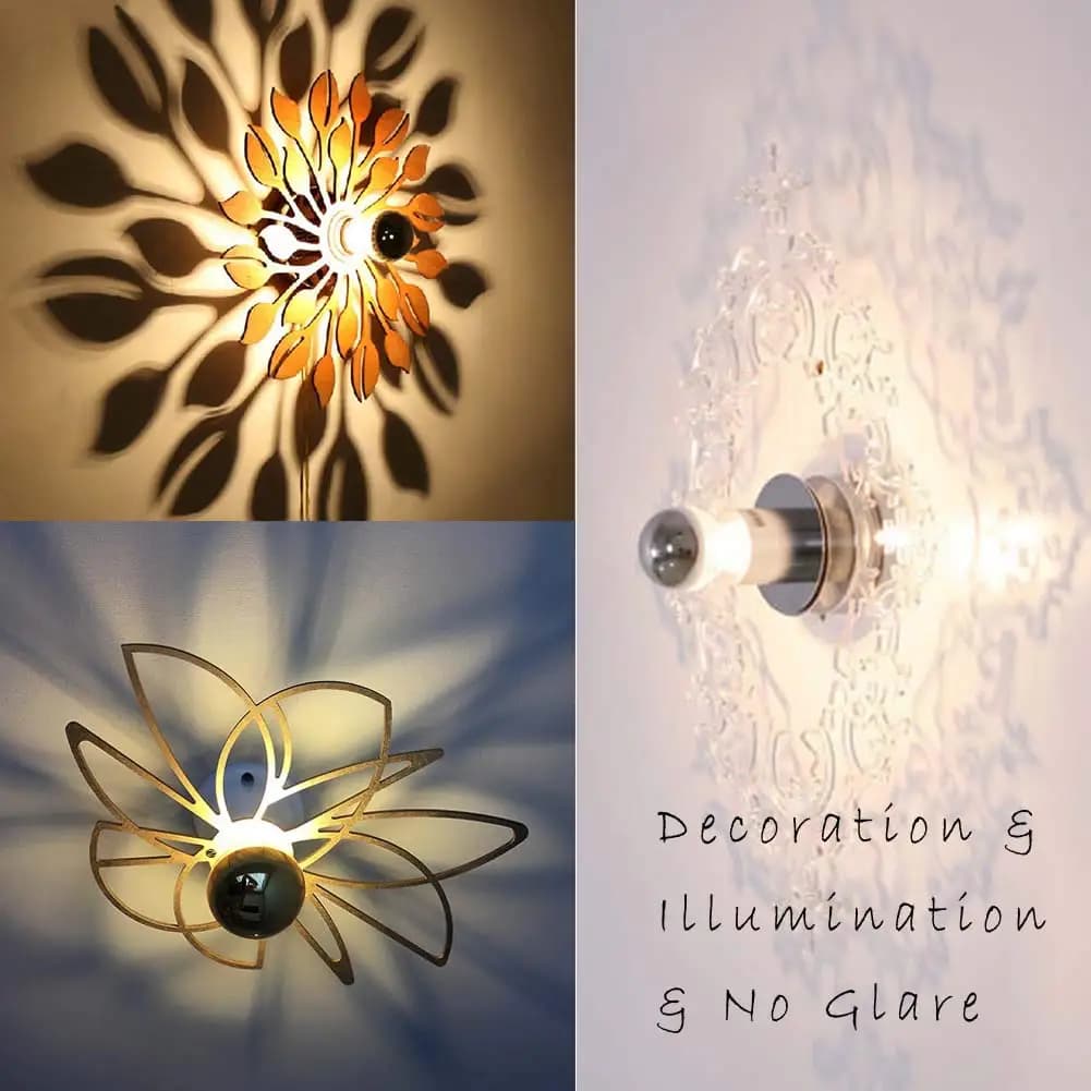 Edison A19 Led filament E27 220V variateur blanc chaud 2700K doré miroir supérieur sans ombre lampe 