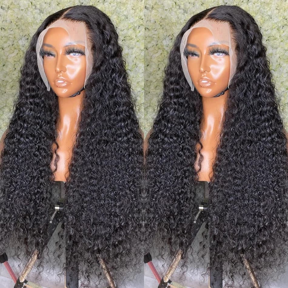 Perruque Lace Front Wig Naturelle Bouclée, Deep Wave, 13x4, 13x6, HD, 5x5, 6 Tages, 28 30 Pouces