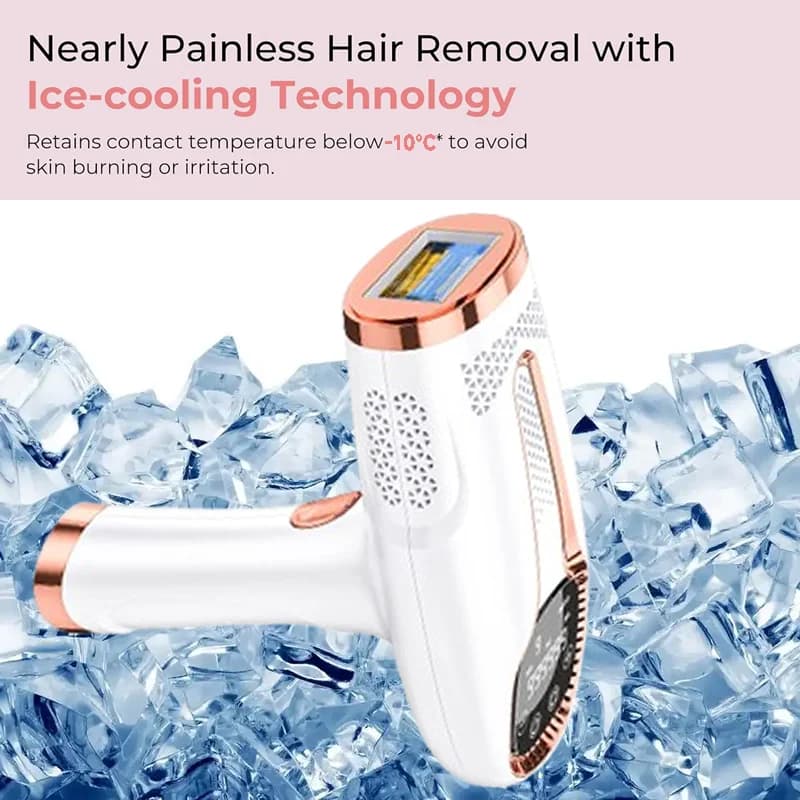 Épilateur laser électrique indolore pour femme, 999999 flashs, IPL, usage domestique, pour épilation