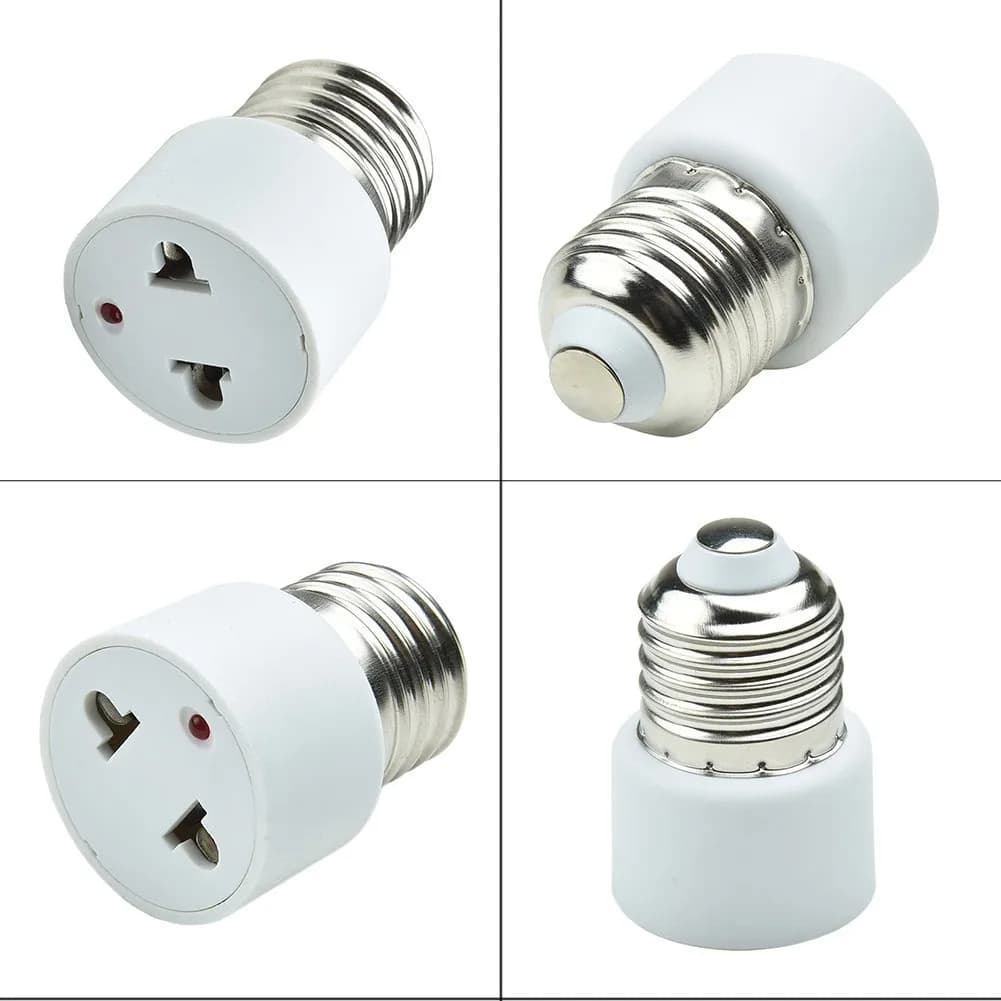 1pc vente chaude pratique blanc E27 prise porte-ampoule luminaire ampoule Base adaptateur lampe doui