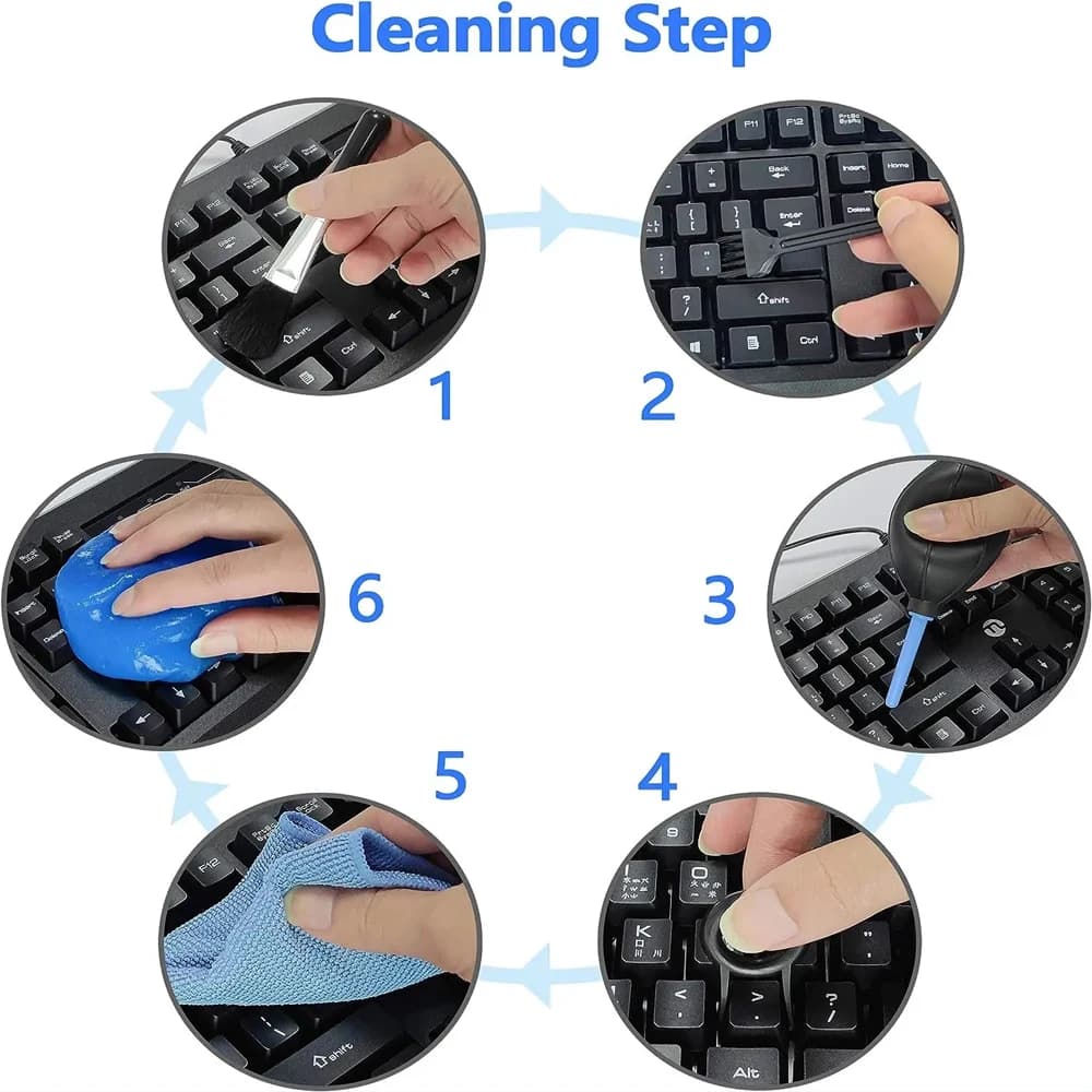 Cubicseven-Gel magique pour ordinateur portable et clavier, nettoyant anti-poussière pour livres, ar