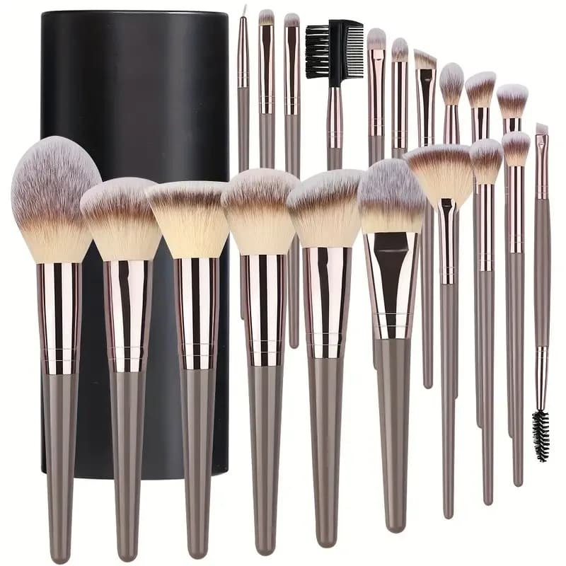 Ensemble de pinceaux de maquillage pour femme, fond de teint, fard à barrage, surligneur, doux, moel