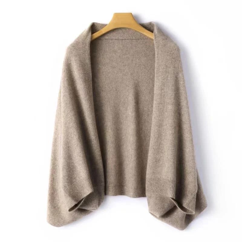 100% laine femmes tricoté châle écharpe doux chaud tricots Cardigan cape enveloppes épaule cou proté