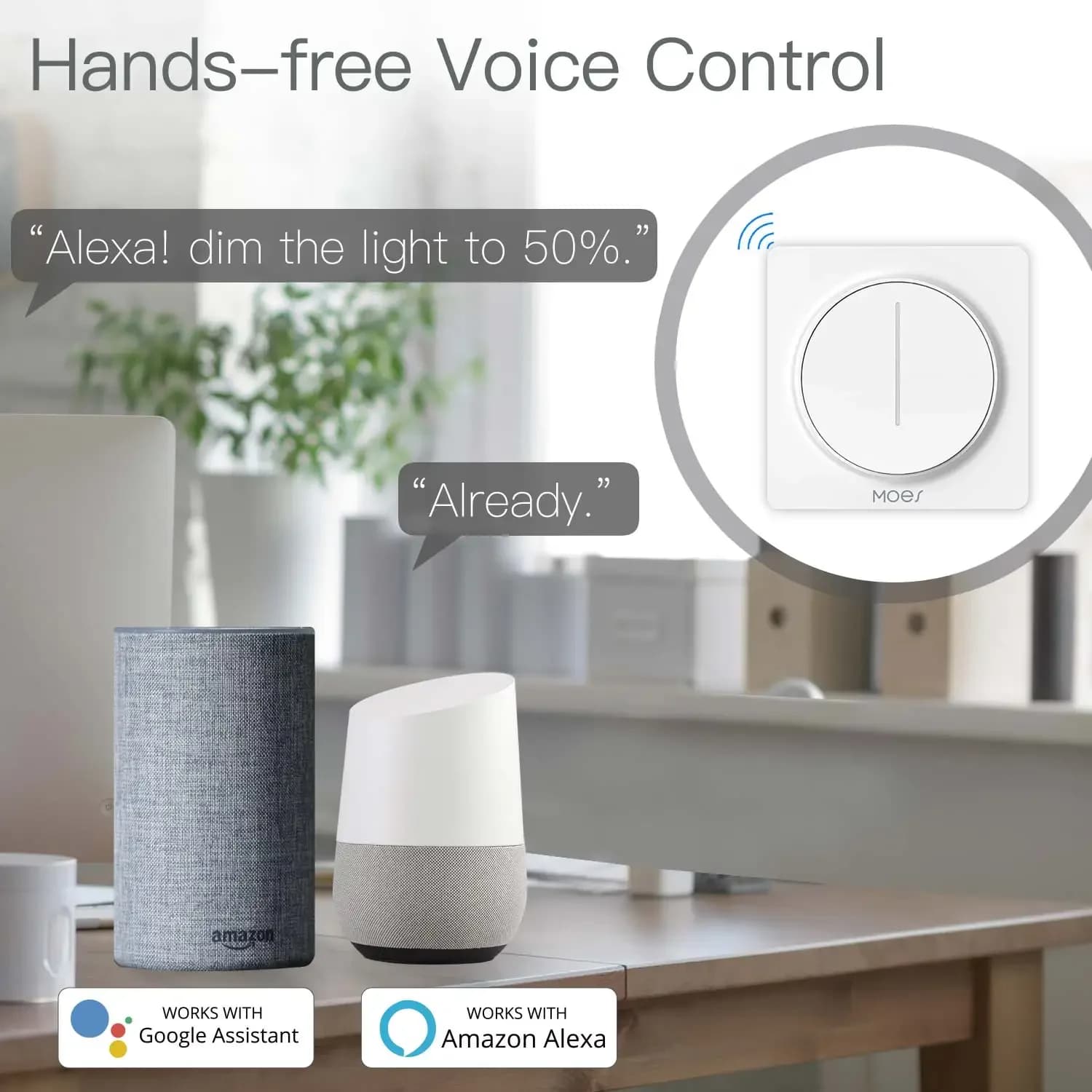 Joli variateur de lumière tactile intelligent WiFi, Smart Life, Tuya Andrea Remote Control, Alexa, G