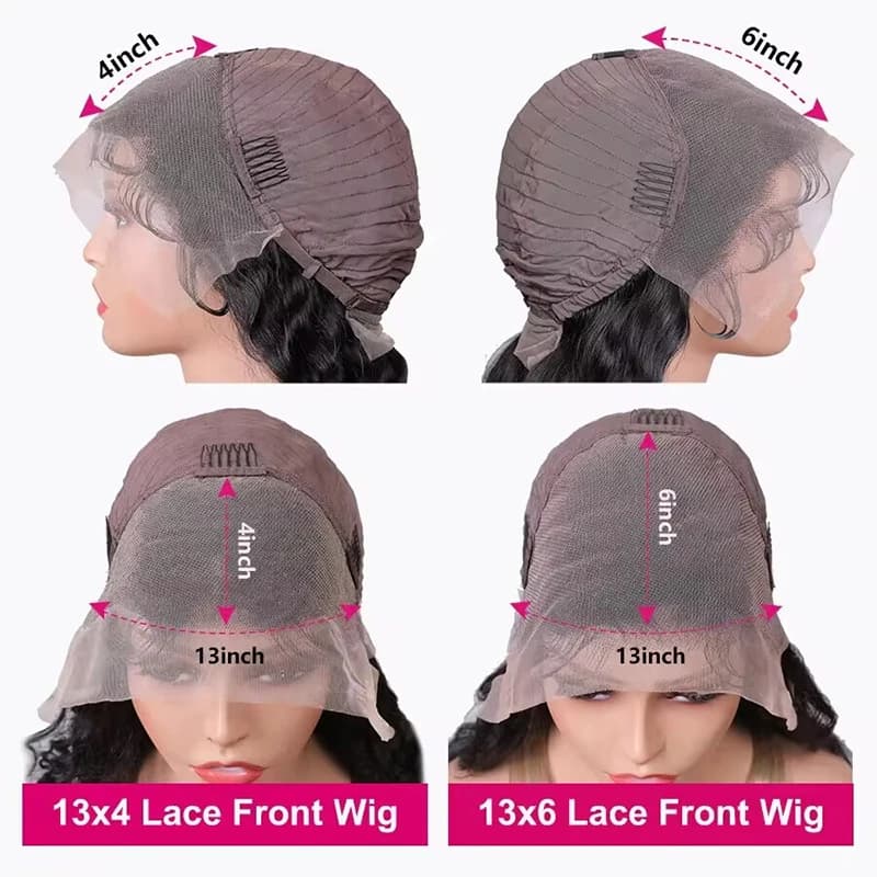 Perruque Lace Front Wig ondulée naturelle, cheveux bouclés, 13x6, pre-plucked, avec baby hair, pour 