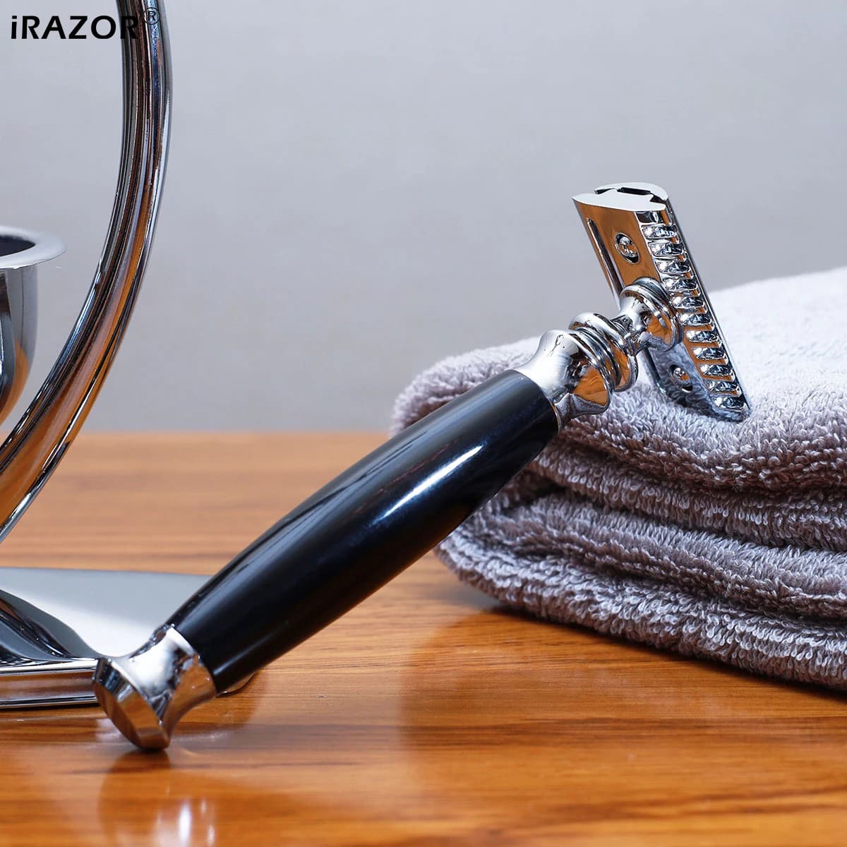 iRAZOR barbier Double bords rasoir de sécurité pour hommes-10 lames originales incluses épilation du