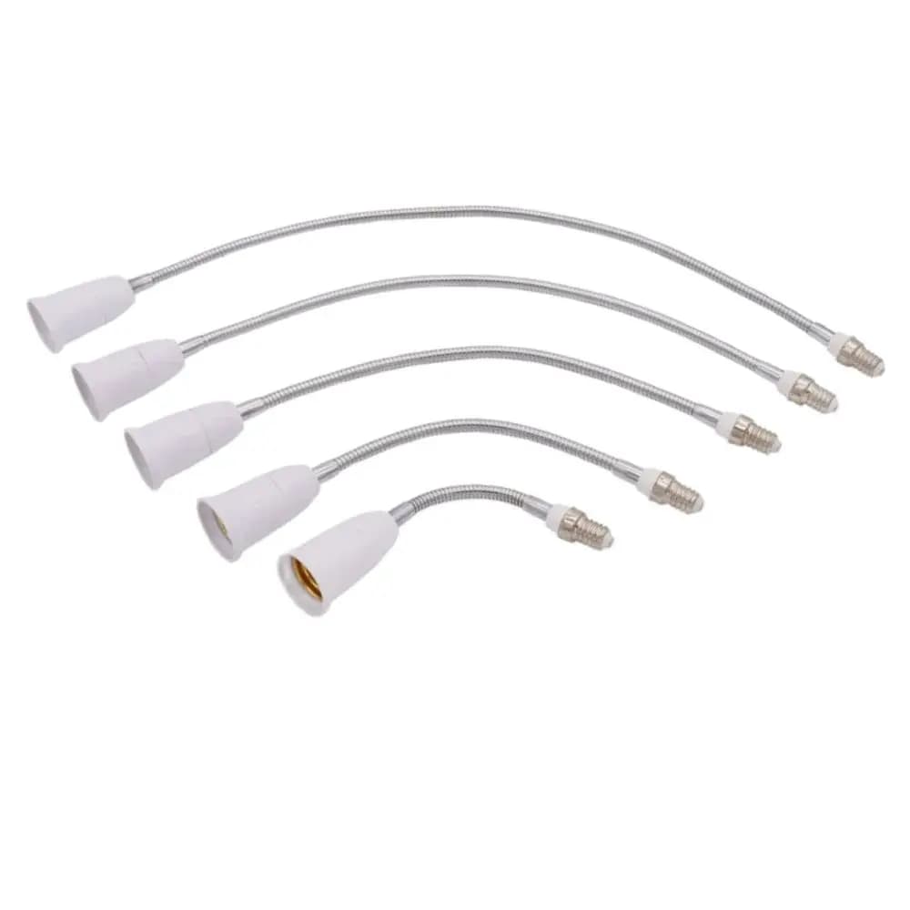 360 ℃   Coude E14 à E27 support de lampe allongé ampoule LED Base lampe douille 195mm 295mm 395m 495