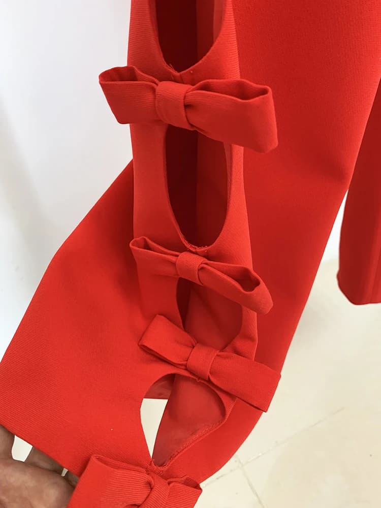 Ensemble de costume de créateur HIGH STREET, nouveauté 2026, pour femme, haut à manches longues ajou