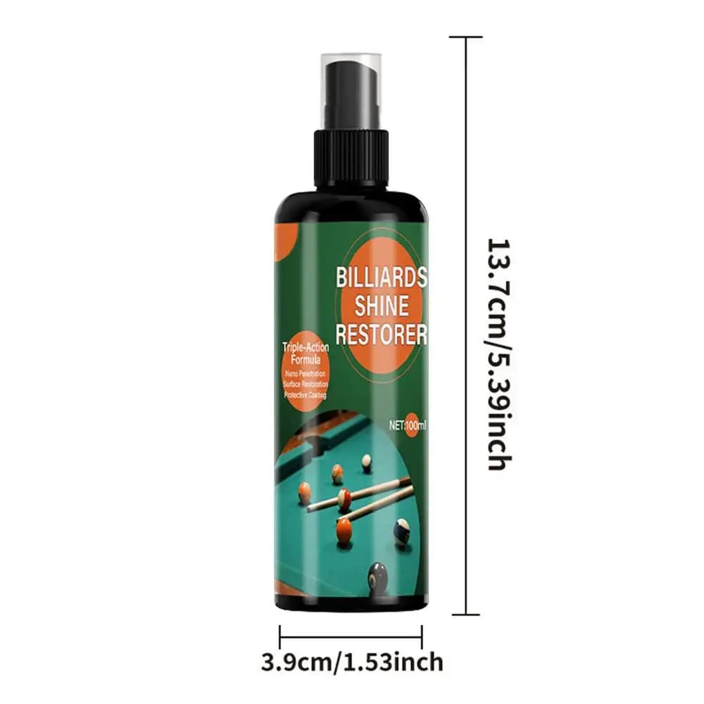 Kit professionnel de nettoyage de boules de billard, Spray de renouvellement des rayures et serviett