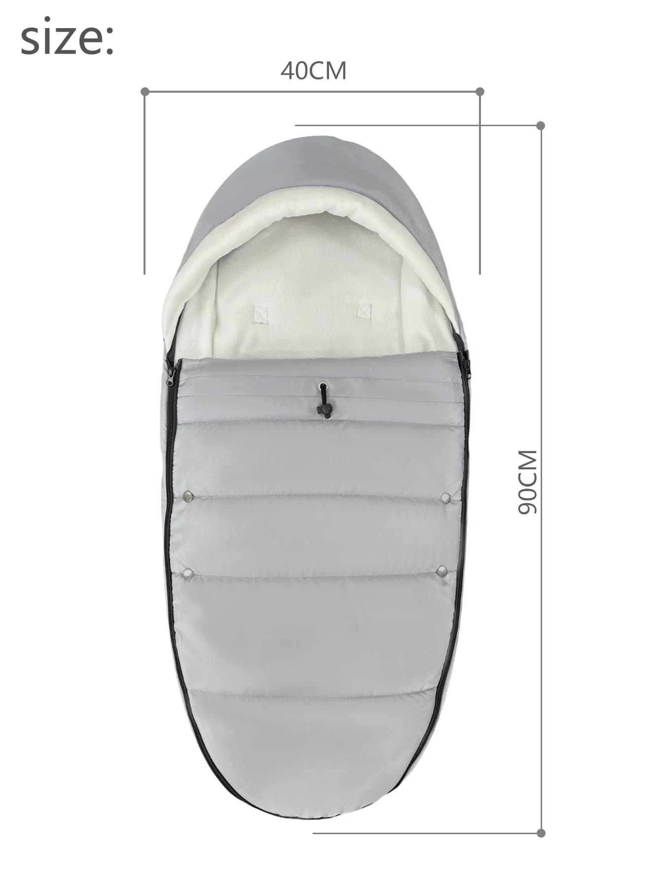 Chancelière universelle pour poussettes, Compatible avec Babyzen YOYO, YOYO2, chaussettes chaudes et