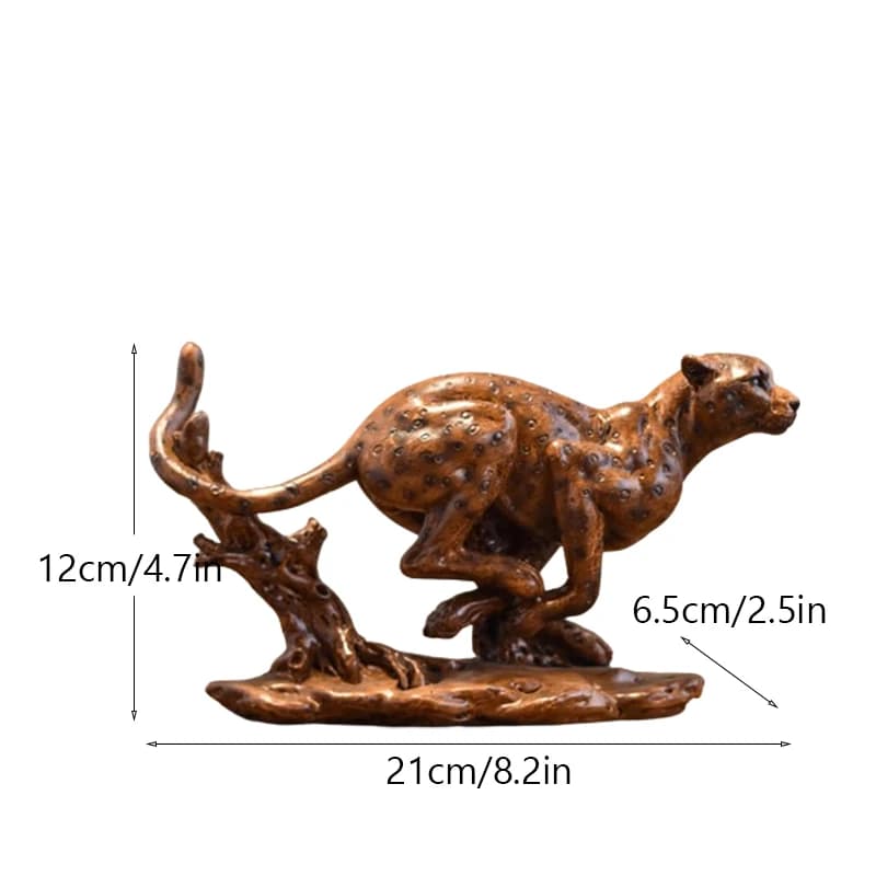 Km THEUINS-Décor léopard européen, ornements artisanaux en résine animale, décoration Feng Shui, sal