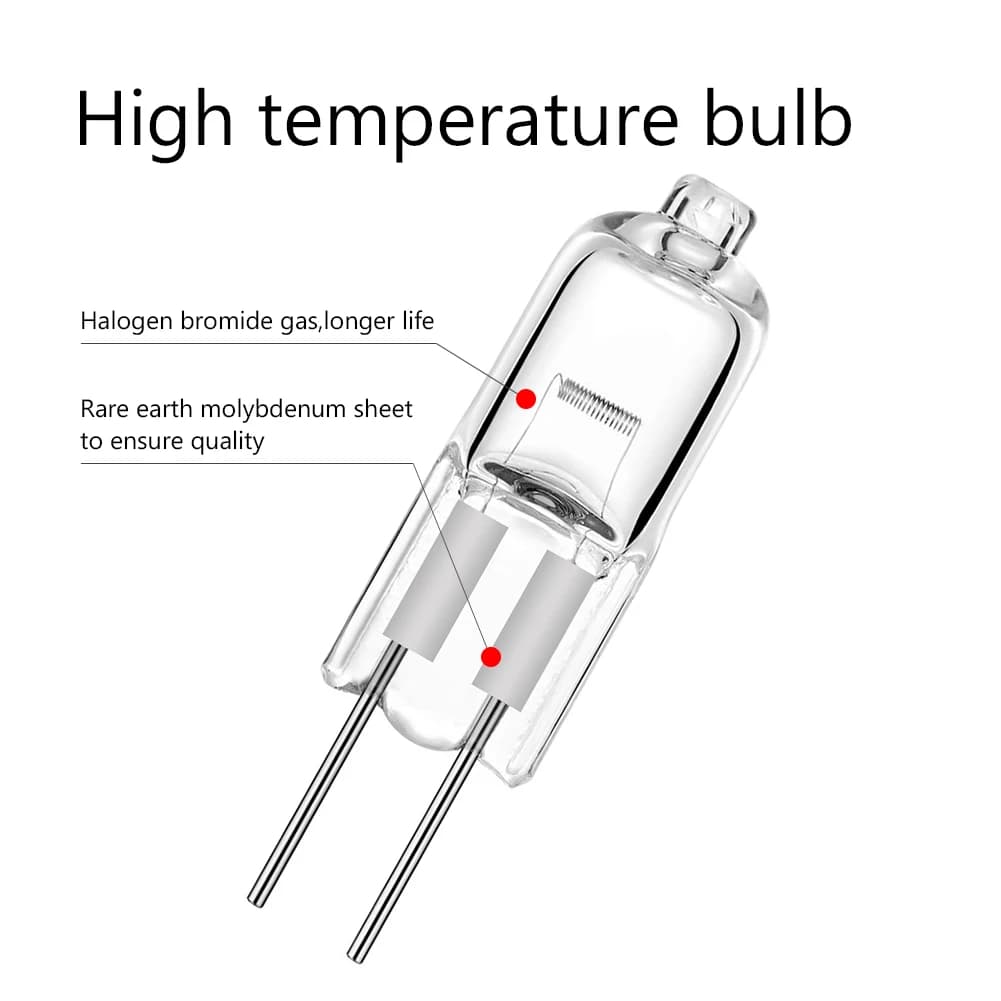 10 pièces G4 ampoule halogène 12V 5W 10W 20W 35W 50W G4 ampoules halogènes Globe lumineux Lot JC bi-