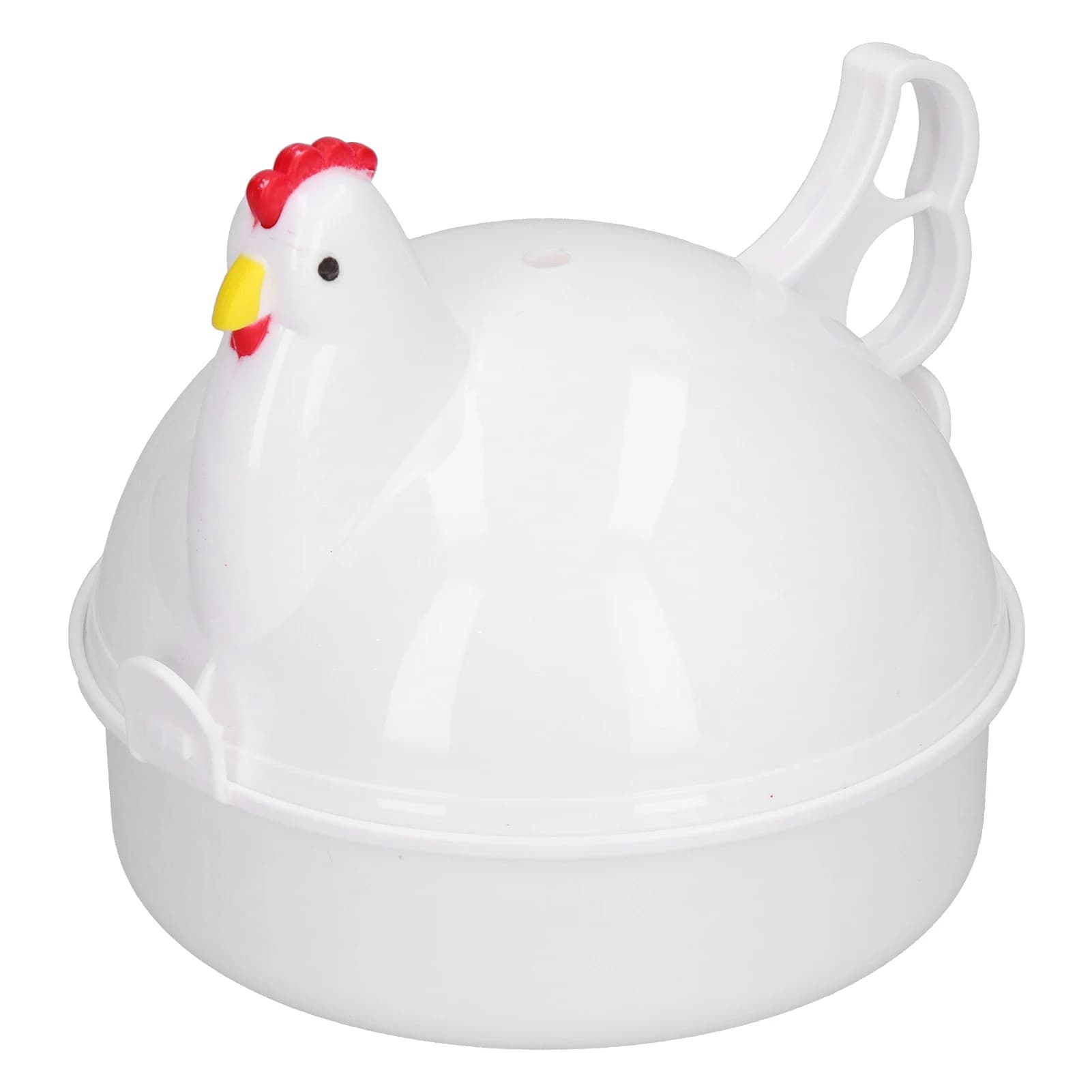 Microphone à œufs en forme d'étirement de poulet, cuiseur à œufs, degré de chaleur, micro-ondes, fou