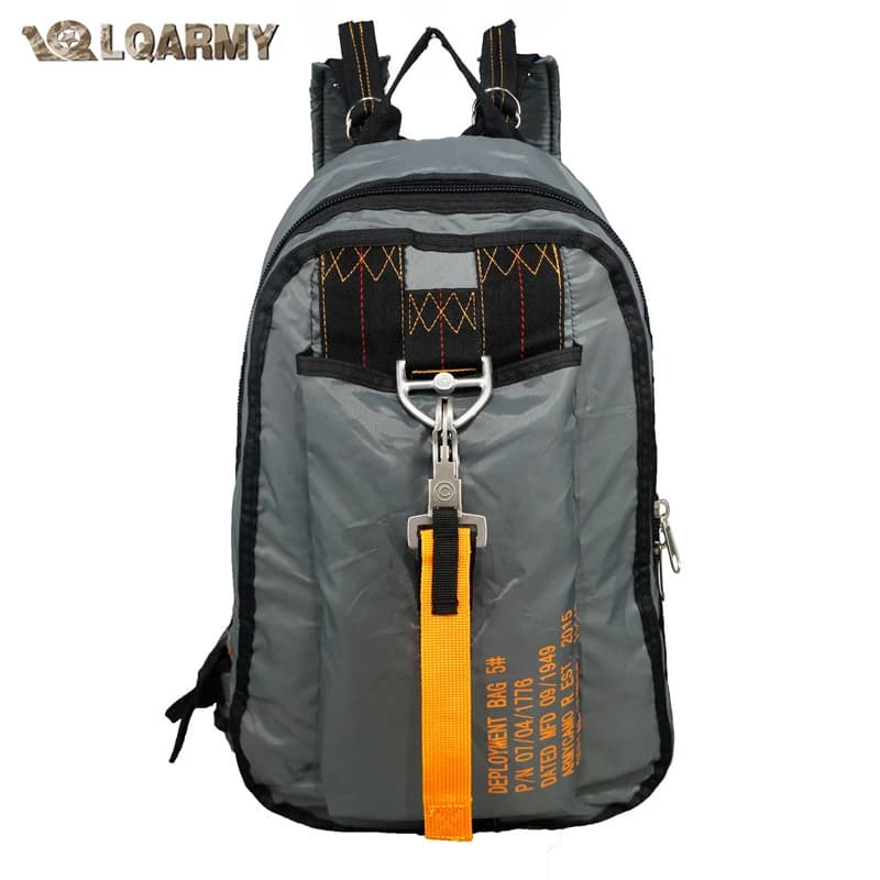 LQARMY Air Force Parachute boucles sacs à dos Nylon sac à dos tactique sac de déploiement sacs à dos