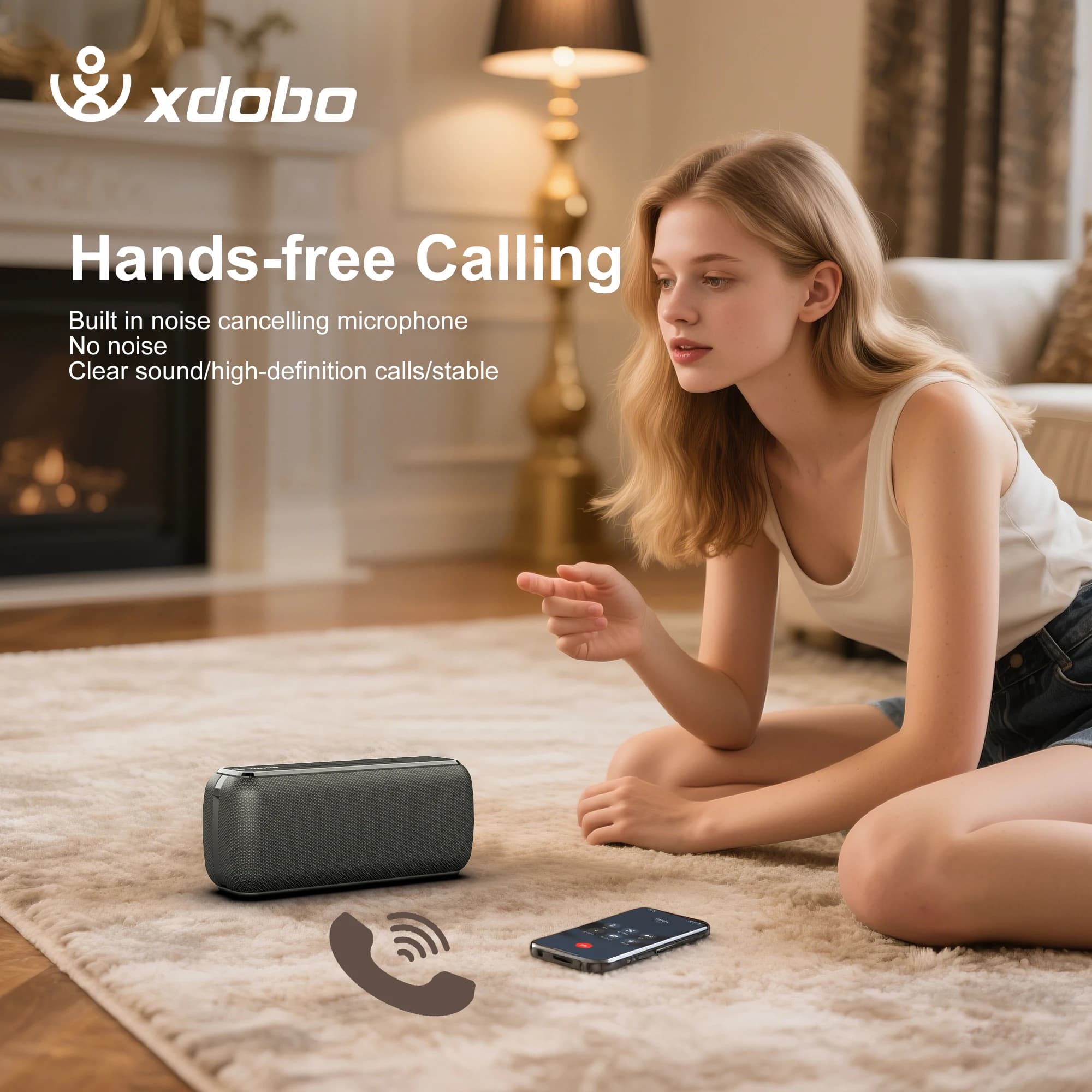 XDOBO X8 60W haut-parleurs extérieurs portables Bluetooth sans fil basse caisson de basses étanche 6