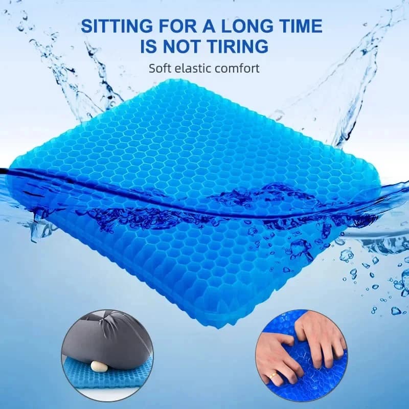 Coussin de siège de refroidissement en Gel pour voiture, nid d'abeille 3D, frais et respirant, en so