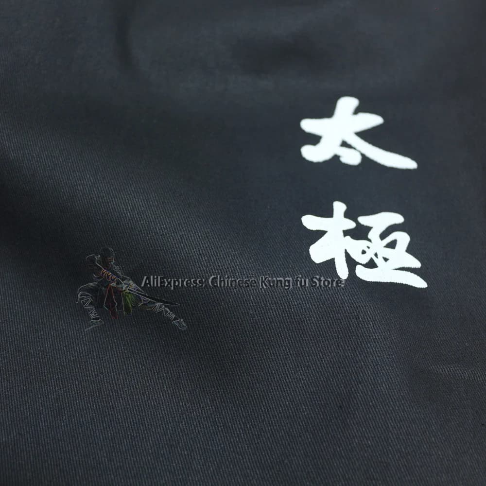 Pantalon de Tai Chi Kung Fu en coton noir, pour Wushu, arts martiaux, Wing Chun, Qigong, méditation 
