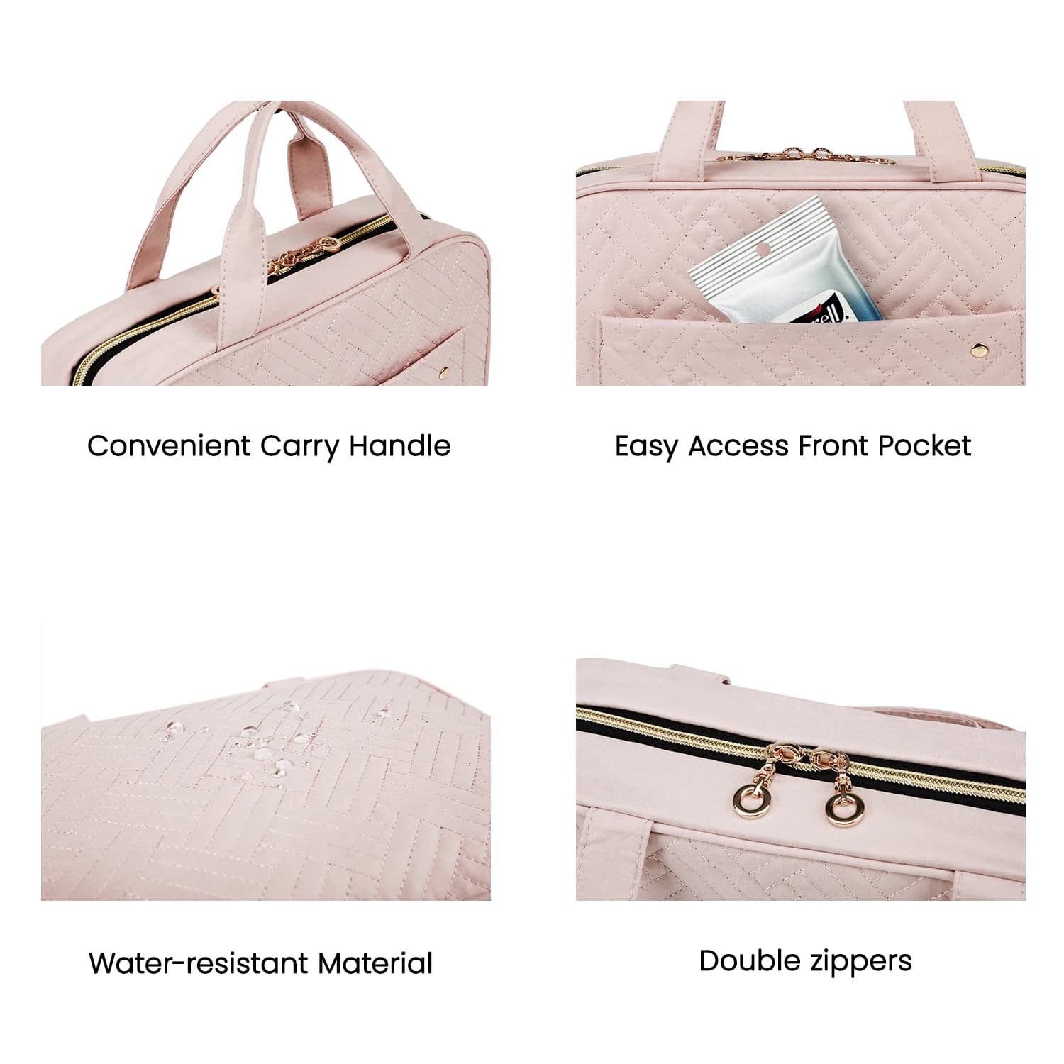BAGSMART bolsos de maquillaje Sac de rangement de voyage,organisateur de voyage, sac de toilette sus