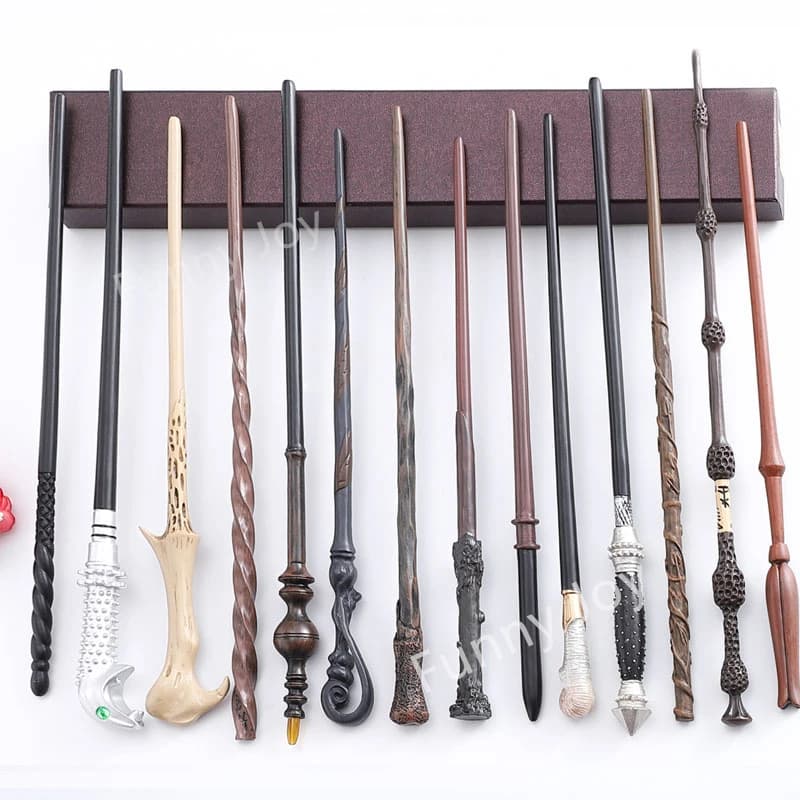 Baguette magique en métal pour cosplay d'anime, accessoire de décoration pour enfants, bacchetta en 