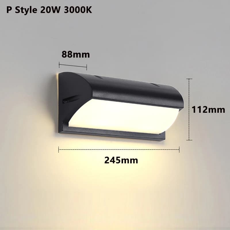 Led Extérieur Applique Murale Étanche IP65 Détecteur De Mouvement Extérieur Éclairage Porche Lumière