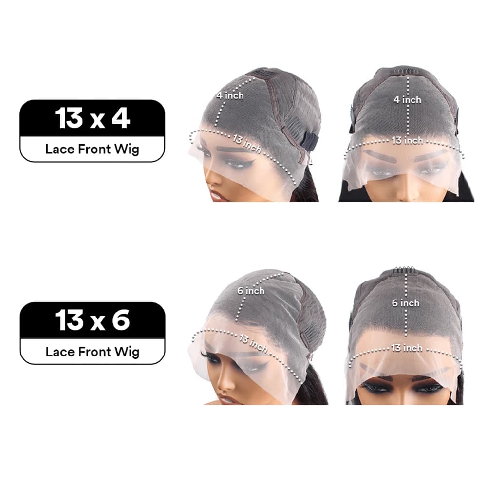 Perruque Lace Front Wig Body Wave Brésilienne Naturelle, Cheveux Bouclés, Sans Colle, 13x6, 13x4, HD