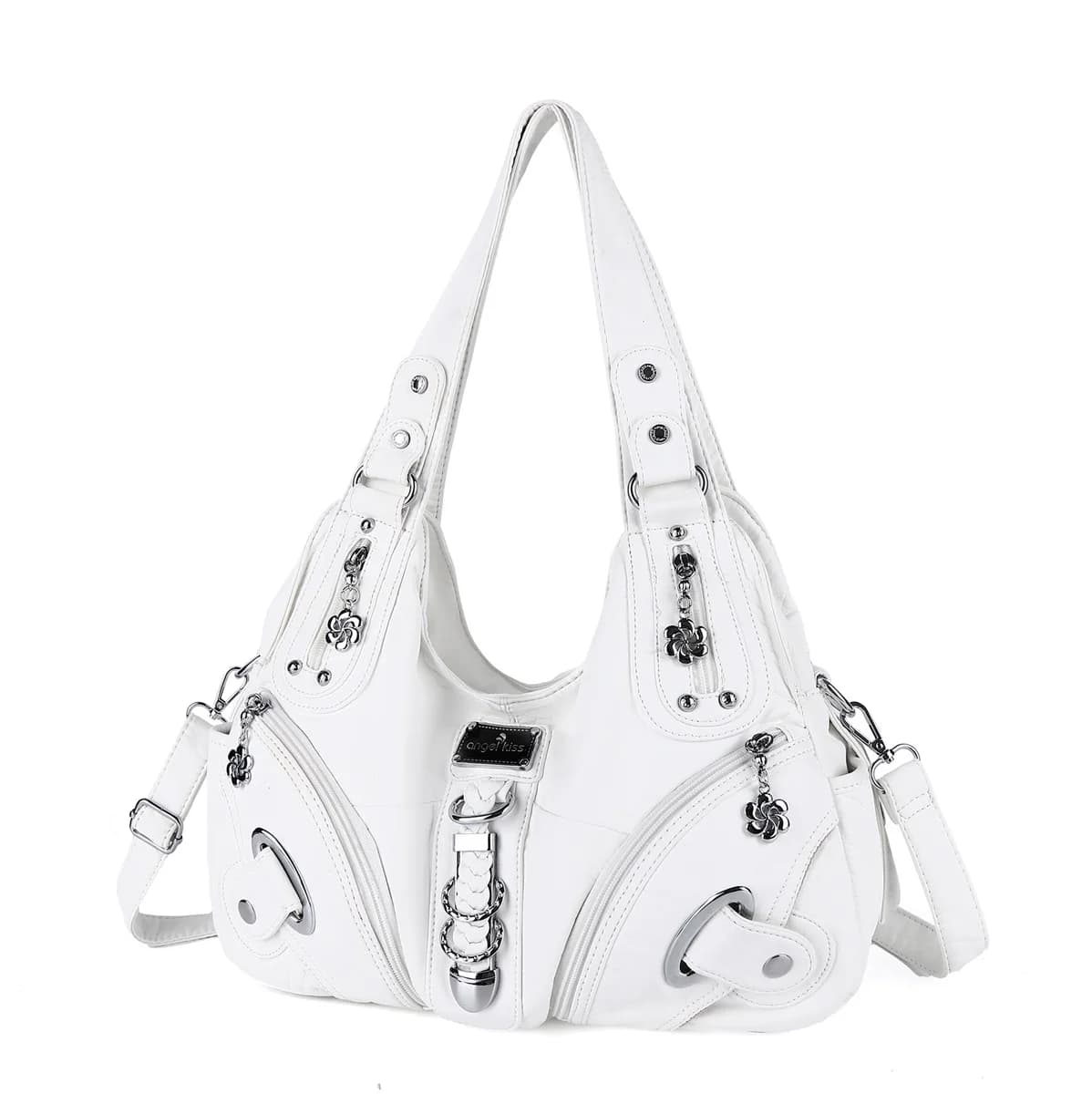 Sac à main polyvalent pour femme, sac à bandoulière noir tendance, sac à poignée supérieure, sacoche