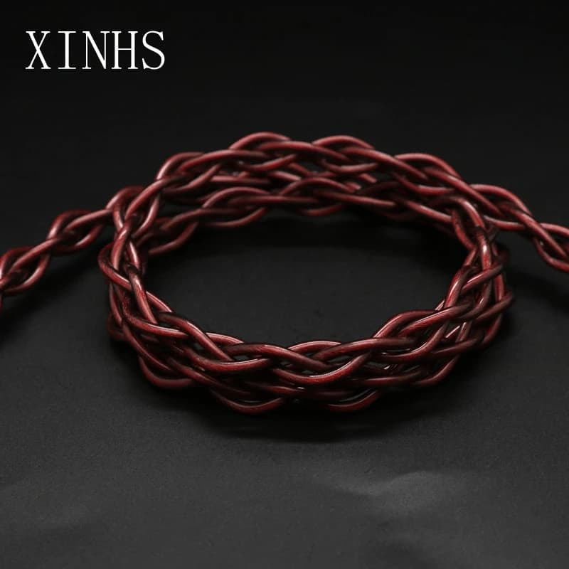 XINHS-Câble pour casque K16, 4 cœurs, cuivre monocristallin glacé, plaqué argent, palladium, HiFi IE