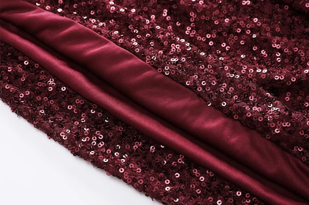 Robe de soirée élégante pour femme Suninheart, mini robe en velours à paillettes, robe de fête scint