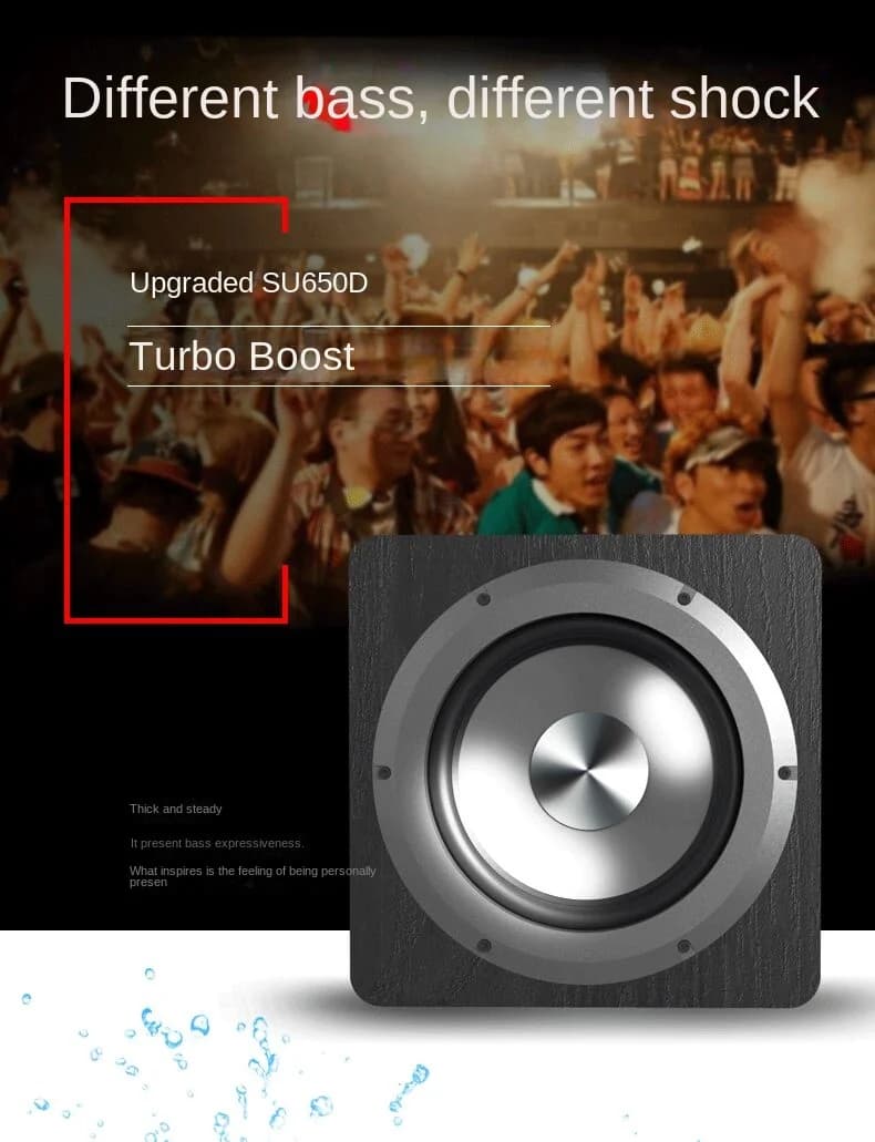 Caisson de basses actif haute puissance, système de son de cinéma maison Super Bass, haut-parleurs a