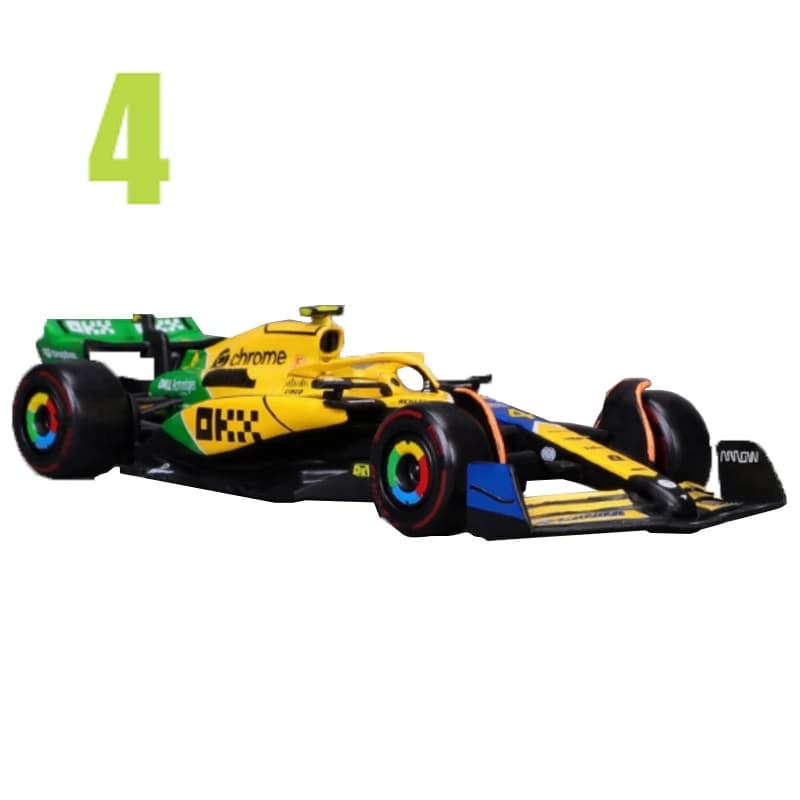 2025 MCL39 Bburago 1:43 Mclaren Mcl38 Monaco MI Grand Prix F1 alliage Miniature modèle moulé sous pr