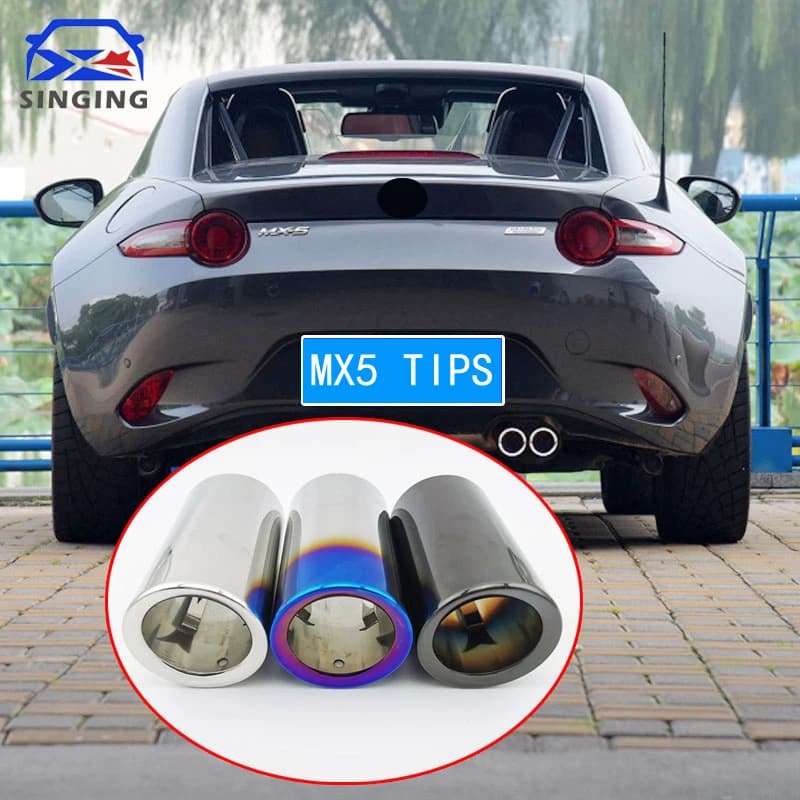 Pour Mazda MX5 MX-5 Miata 2015-2023, embout de silencieux d'échappement en acier inoxydable, accesso