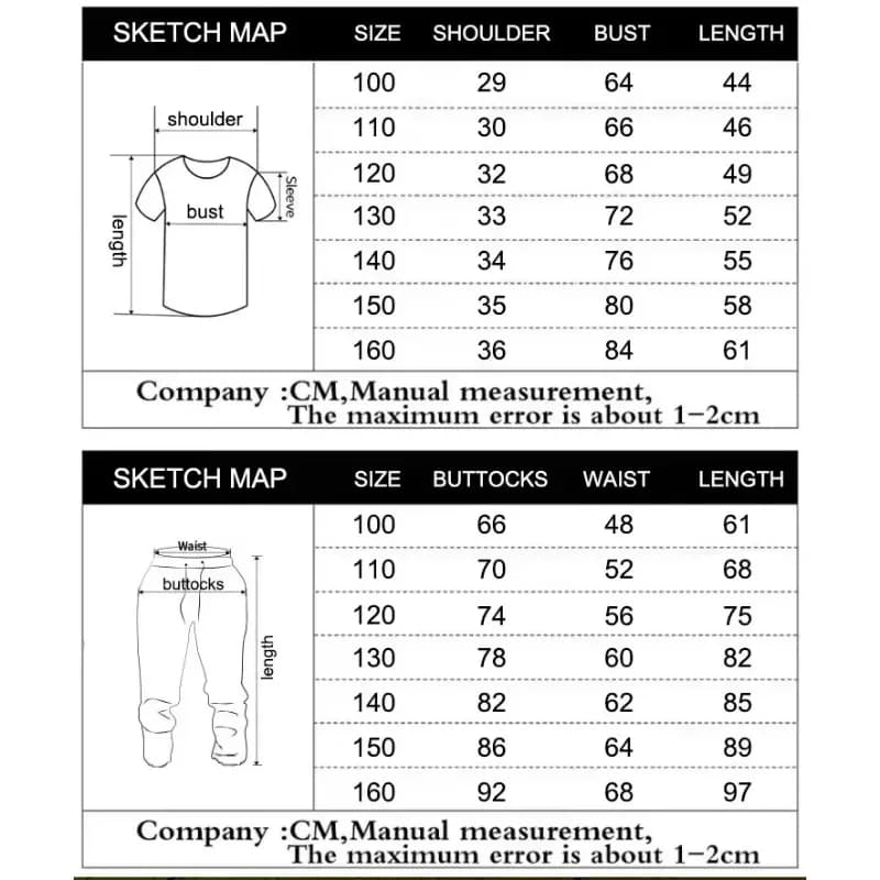 Ensemble de t-shirts de dessins animés de voitures pour hommes et femmes, loisirs en plein air, mode