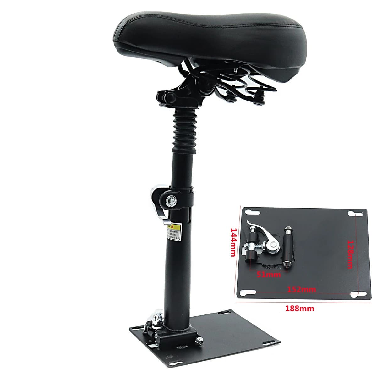 Chaise de dégager de scooter électrique pliable, tige de dégager antichoc réglable, Xiaomi 1S M365 K