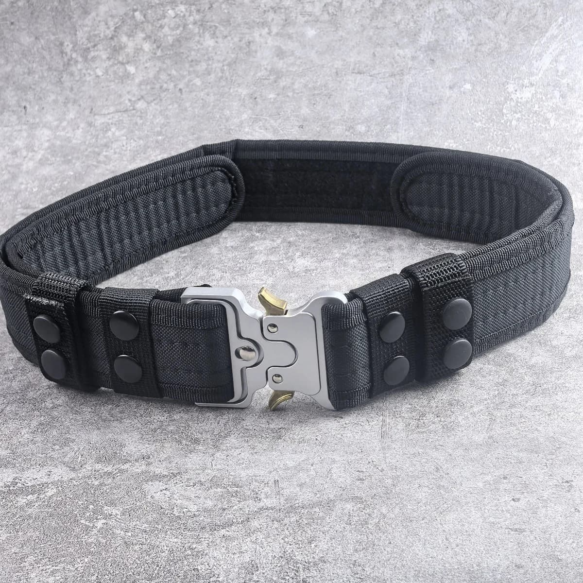 Ceinture tactique en métal Velcro, alpinisme en plein air, Camping, ceinture d'entraînement militair