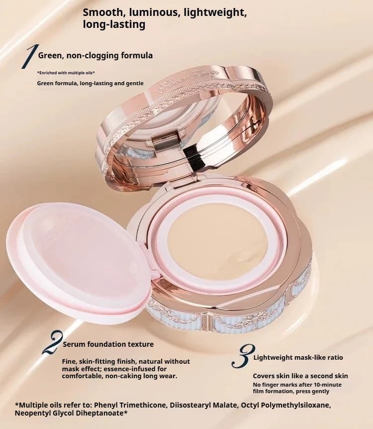 [Nouveau produit] Poudre de coussin d'air Bonnie Garden Flower Knows, peau délicate, correcteur de m