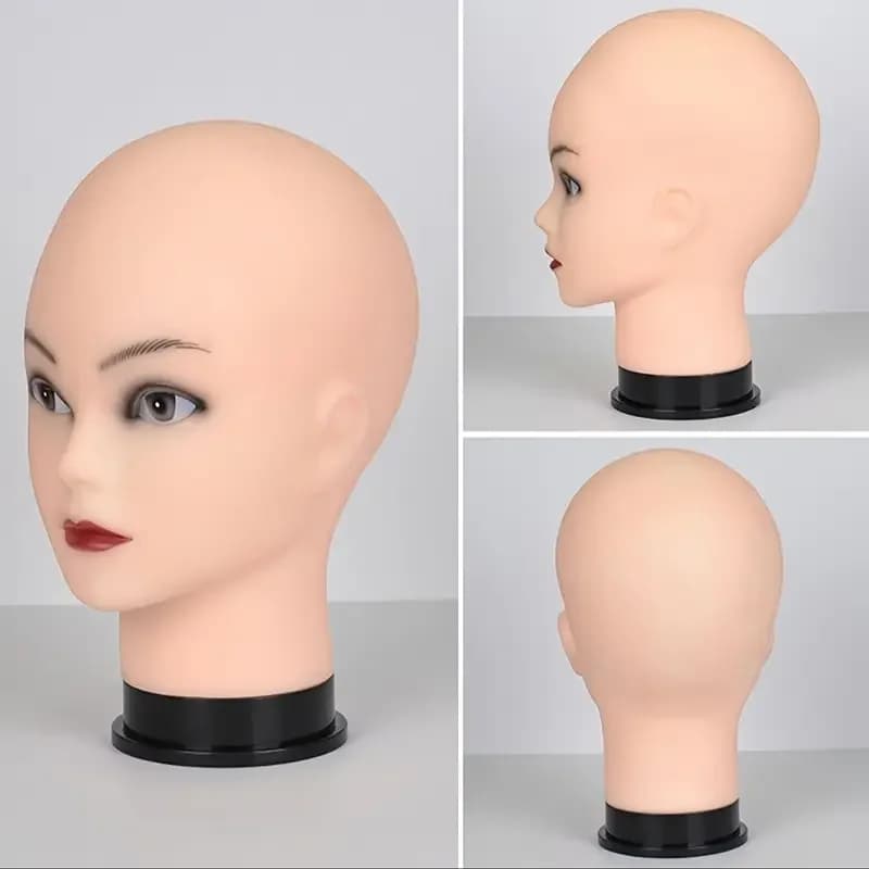 Tête de mannequin chauve-mannequin de formation en cosmétologie professionnelle chauve pour la fabri