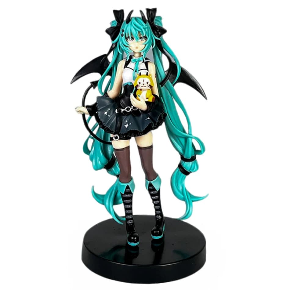 Anime Hatsune Miku Cos raton laveur démon oreilles de chat cannelle Kawaii Miku fille Anime Figure P