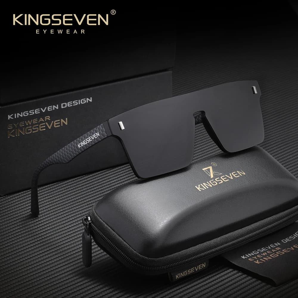 KINGSEVEN – lunettes de soleil polarisées sans monture pour hommes et femmes, à la mode, Anti-UV400,