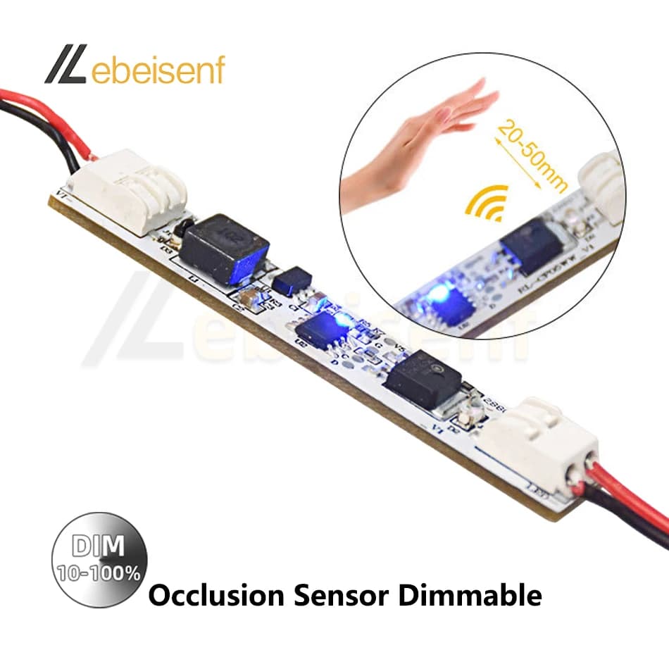 LED onde interrupteur à main variateur sans soudure DC 12V 24V 6A 1CH Module de contrôleur couleur u